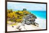 ¡Viva Mexico! Collection - Tulum Ruins along Caribbean Coastline VII-Philippe Hugonnard-Framed Photographic Print