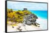 ¡Viva Mexico! Collection - Tulum Ruins along Caribbean Coastline VII-Philippe Hugonnard-Framed Stretched Canvas