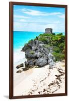 ¡Viva Mexico! Collection - Tulum Ruins along Caribbean Coastline VIII-Philippe Hugonnard-Framed Photographic Print