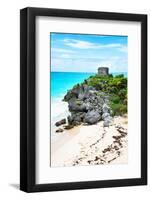 ¡Viva Mexico! Collection - Tulum Ruins along Caribbean Coastline VIII-Philippe Hugonnard-Framed Photographic Print