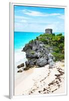 ¡Viva Mexico! Collection - Tulum Ruins along Caribbean Coastline VIII-Philippe Hugonnard-Framed Premium Photographic Print