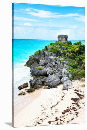 ¡Viva Mexico! Collection - Tulum Ruins along Caribbean Coastline VIII-Philippe Hugonnard-Stretched Canvas