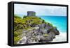 ¡Viva Mexico! Collection - Tulum Ruins along Caribbean Coastline - Yucatan-Philippe Hugonnard-Framed Stretched Canvas