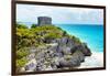 ¡Viva Mexico! Collection - Tulum Ruins along Caribbean Coastline - Yucatan-Philippe Hugonnard-Framed Photographic Print