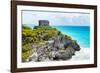 ¡Viva Mexico! Collection - Tulum Ruins along Caribbean Coastline - Yucatan-Philippe Hugonnard-Framed Photographic Print