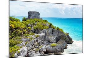 ¡Viva Mexico! Collection - Tulum Ruins along Caribbean Coastline - Yucatan-Philippe Hugonnard-Mounted Photographic Print