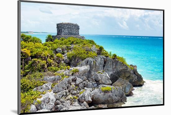¡Viva Mexico! Collection - Tulum Ruins along Caribbean Coastline - Yucatan-Philippe Hugonnard-Mounted Photographic Print