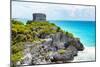 ¡Viva Mexico! Collection - Tulum Ruins along Caribbean Coastline - Yucatan-Philippe Hugonnard-Mounted Photographic Print