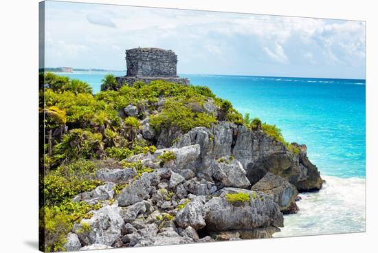 ¡Viva Mexico! Collection - Tulum Ruins along Caribbean Coastline - Yucatan-Philippe Hugonnard-Stretched Canvas