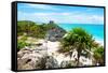 ¡Viva Mexico! Collection - Tulum Ruins along Caribbean Coastline-Philippe Hugonnard-Framed Stretched Canvas