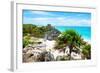 ¡Viva Mexico! Collection - Tulum Ruins along Caribbean Coastline-Philippe Hugonnard-Framed Photographic Print