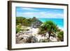 ¡Viva Mexico! Collection - Tulum Ruins along Caribbean Coastline-Philippe Hugonnard-Framed Photographic Print