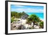 ¡Viva Mexico! Collection - Tulum Ruins along Caribbean Coastline-Philippe Hugonnard-Framed Photographic Print