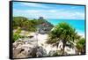 ¡Viva Mexico! Collection - Tulum Ruins along Caribbean Coastline-Philippe Hugonnard-Framed Stretched Canvas