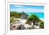 ¡Viva Mexico! Collection - Tulum Ruins along Caribbean Coastline-Philippe Hugonnard-Framed Photographic Print