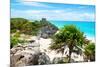 ¡Viva Mexico! Collection - Tulum Ruins along Caribbean Coastline-Philippe Hugonnard-Mounted Photographic Print
