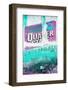 ¡Viva Mexico! Collection - Turquoise Grunge Wall-Philippe Hugonnard-Framed Photographic Print