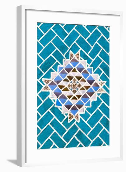 ¡Viva Mexico! Collection - Turquoise Mosaics-Philippe Hugonnard-Framed Photographic Print