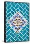 ¡Viva Mexico! Collection - Turquoise Mosaics-Philippe Hugonnard-Framed Stretched Canvas