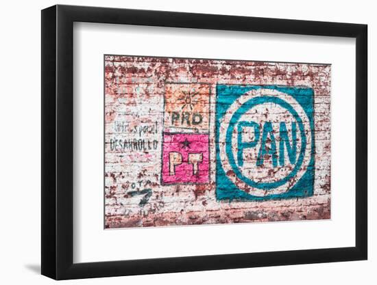 ¡Viva Mexico! Collection - Turquoise PAN Street Art-Philippe Hugonnard-Framed Photographic Print