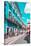 ¡Viva Mexico! Collection - Turquoise Street Scene - Guanajuato-Philippe Hugonnard-Stretched Canvas