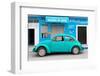 ¡Viva Mexico! Collection - Turquoise Volkswagen Beetle Car-Philippe Hugonnard-Framed Photographic Print