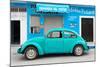 ¡Viva Mexico! Collection - Turquoise Volkswagen Beetle Car-Philippe Hugonnard-Mounted Photographic Print