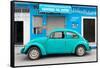 ¡Viva Mexico! Collection - Turquoise Volkswagen Beetle Car-Philippe Hugonnard-Framed Stretched Canvas