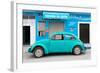 ¡Viva Mexico! Collection - Turquoise Volkswagen Beetle Car-Philippe Hugonnard-Framed Photographic Print