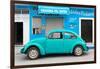 ¡Viva Mexico! Collection - Turquoise Volkswagen Beetle Car-Philippe Hugonnard-Framed Photographic Print
