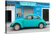 ¡Viva Mexico! Collection - Turquoise Volkswagen Beetle Car-Philippe Hugonnard-Stretched Canvas