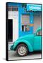 ¡Viva Mexico! Collection - Turquoise VW Beetle Car-Philippe Hugonnard-Framed Stretched Canvas