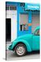 ¡Viva Mexico! Collection - Turquoise VW Beetle Car-Philippe Hugonnard-Stretched Canvas