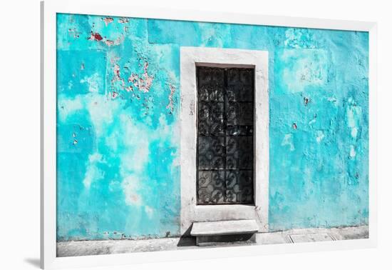 ¡Viva Mexico! Collection - Turquoise Wall of Silence-Philippe Hugonnard-Framed Photographic Print