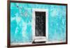 ¡Viva Mexico! Collection - Turquoise Wall of Silence-Philippe Hugonnard-Framed Photographic Print