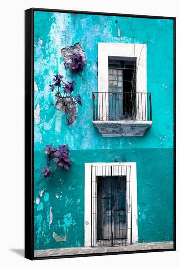 ¡Viva Mexico! Collection - Turquoise Wall-Philippe Hugonnard-Framed Stretched Canvas