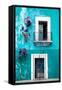 ¡Viva Mexico! Collection - Turquoise Wall-Philippe Hugonnard-Framed Stretched Canvas