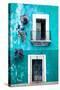 ¡Viva Mexico! Collection - Turquoise Wall-Philippe Hugonnard-Stretched Canvas