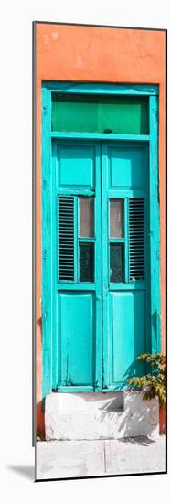 ¡Viva Mexico! Collection - Turquoise Window and Coral Wall-Philippe Hugonnard-Mounted Photographic Print