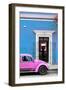 ¡Viva Mexico! Collection - Volkswagen Beetle Car - Blue & Hot Pink-Philippe Hugonnard-Framed Premium Photographic Print