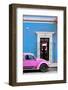 ¡Viva Mexico! Collection - Volkswagen Beetle Car - Blue & Hot Pink-Philippe Hugonnard-Framed Photographic Print