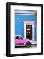 ¡Viva Mexico! Collection - Volkswagen Beetle Car - Blue & Hot Pink-Philippe Hugonnard-Framed Photographic Print