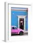 ¡Viva Mexico! Collection - Volkswagen Beetle Car - Blue & Hot Pink-Philippe Hugonnard-Framed Photographic Print