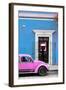 ¡Viva Mexico! Collection - Volkswagen Beetle Car - Blue & Hot Pink-Philippe Hugonnard-Framed Photographic Print