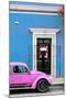 ¡Viva Mexico! Collection - Volkswagen Beetle Car - Blue & Hot Pink-Philippe Hugonnard-Mounted Photographic Print