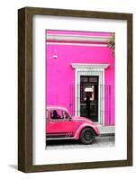 ¡Viva Mexico! Collection - Volkswagen Beetle Car - Deep & Hot Pink-Philippe Hugonnard-Framed Photographic Print