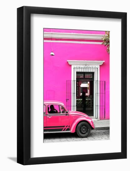 ¡Viva Mexico! Collection - Volkswagen Beetle Car - Deep & Hot Pink-Philippe Hugonnard-Framed Photographic Print