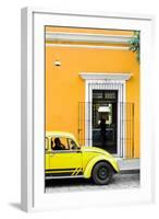 ¡Viva Mexico! Collection - Volkswagen Beetle Car - Gold & Yellow-Philippe Hugonnard-Framed Photographic Print