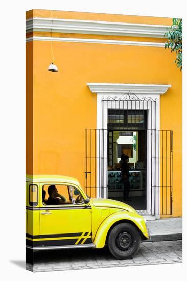 ¡Viva Mexico! Collection - Volkswagen Beetle Car - Gold & Yellow-Philippe Hugonnard-Stretched Canvas