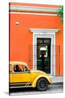 ¡Viva Mexico! Collection - Volkswagen Beetle Car - Orange & Gold-Philippe Hugonnard-Stretched Canvas